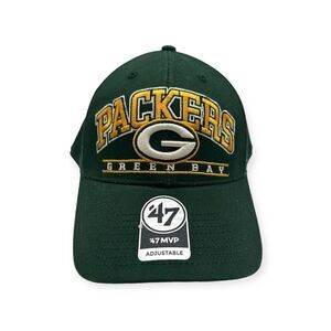 '47 Brand MVP Green Bay Packers NFL Fletcher Strapback‎ Adjustable Dad Hat Cap